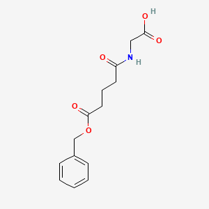 molecular formula C14H17NO5 B1485029 4-(Carboxymethylcarbamoyl)butyric acid benzyl ester CAS No. 147104-17-4