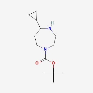 molecular formula C13H24N2O2 B1485030 tert-Butyl 5-cyclopropyl-1,4-diazepane-1-carboxylate CAS No. 1369494-04-1