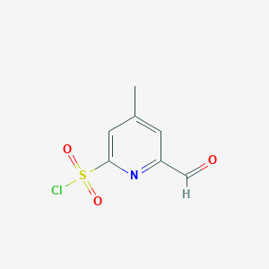 6-Formyl-4-methylpyridine-2-sulfonyl chloride