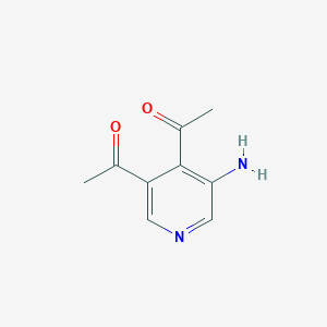 1-(3-Acetyl-5-aminopyridin-4-YL)ethanone