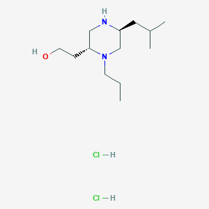 molecular formula C13H30Cl2N2O B1485036 2-[(2R,5S)-5-Isobutyl-1-propylpiperazinyl]-1-ethanol dihydrochloride CAS No. 2140850-68-4
