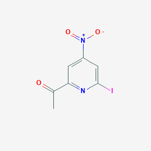 1-(6-Iodo-4-nitropyridin-2-YL)ethanone