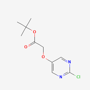 molecular formula C10H13ClN2O3 B1485037 (2-Chloropyrimidin-5-yloxy)-acetic acid tert-butyl ester CAS No. 1911650-68-4