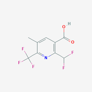 2-(Difluoromethyl)-5-methyl-6-(trifluoromethyl)pyridine-3-carboxylic acid