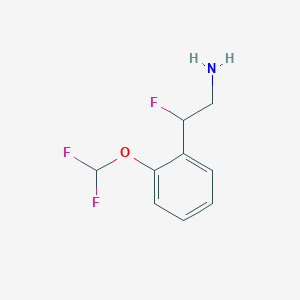 2-[2-(Difluoromethoxy)phenyl]-2-fluoroethan-1-amine