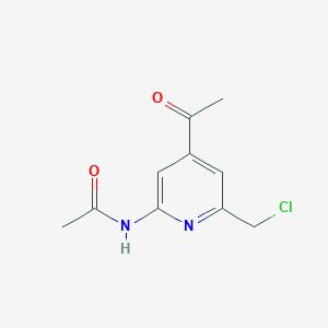 N-(4-Acetyl-6-(chloromethyl)pyridin-2-yl)acetamide