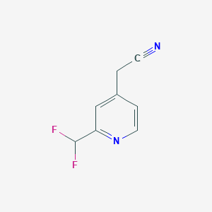 2-(Difluoromethyl)pyridine-4-acetonitrile