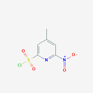 4-Methyl-6-nitropyridine-2-sulfonyl chloride