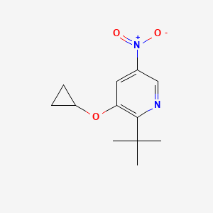 2-Tert-butyl-3-cyclopropoxy-5-nitropyridine