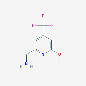 [6-Methoxy-4-(trifluoromethyl)pyridin-2-YL]methylamine