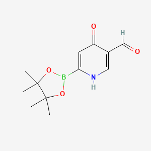 (5-Formyl-4-hydroxypyridin-2-YL)boronic acid pinacol ester