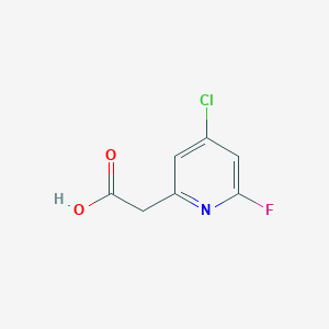 4-Chloro-2-fluoropyridine-6-acetic acid