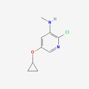 2-Chloro-5-cyclopropoxy-N-methylpyridin-3-amine