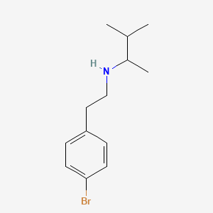 molecular formula C13H20BrN B1485055 [2-(4-溴苯基)乙基](3-甲基丁-2-基)胺 CAS No. 1870319-72-4