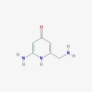 2-Amino-6-(aminomethyl)pyridin-4-OL