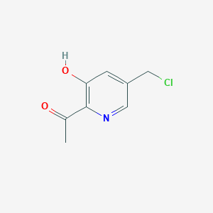 1-[5-(Chloromethyl)-3-hydroxypyridin-2-YL]ethanone