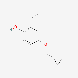 4-(Cyclopropylmethoxy)-2-ethylphenol