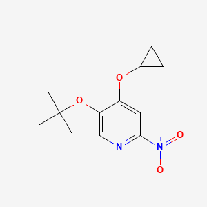 5-Tert-butoxy-4-cyclopropoxy-2-nitropyridine