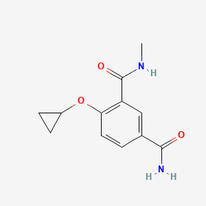 molecular formula C12H14N2O3 B14850608 6-Cyclopropoxy-N1-methylisophthalamide 