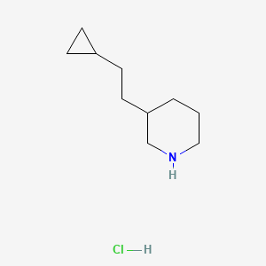 3-(2-Cyclopropylethyl)piperidine hydrochloride