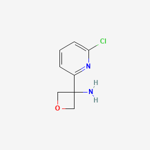 3-(6-Chloropyridin-2-YL)oxetan-3-amine