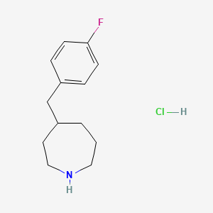 4-[(4-Fluorophenyl)methyl]azepane hydrochloride