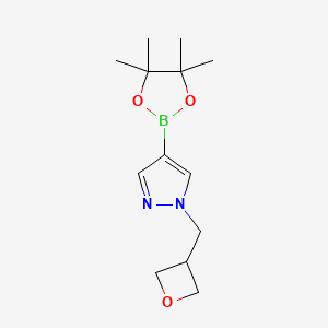 molecular formula C13H21BN2O3 B1485063 1-(oxetan-3-ylmethyl)-4-(tetramethyl-1,3,2-dioxaborolan-2-yl)-1H-pyrazole CAS No. 1578484-07-7