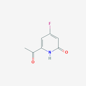 1-(4-Fluoro-6-hydroxypyridin-2-YL)ethanone