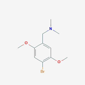 molecular formula C11H16BrNO2 B1485066 [(4-Bromo-2,5-dimethoxyphenyl)methyl]dimethylamine CAS No. 169775-24-0