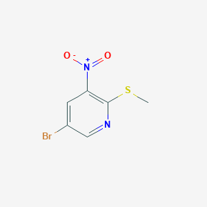 5-Bromo-2-(methylthio)-3-nitropyridine