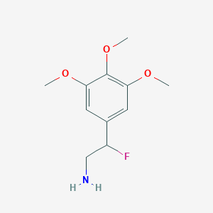2-Fluoro-2-(3,4,5-trimethoxyphenyl)ethan-1-amine
