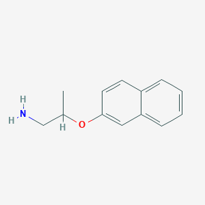 molecular formula C13H15NO B14850742 2-(Naphthalen-2-yloxy)-propylamine 