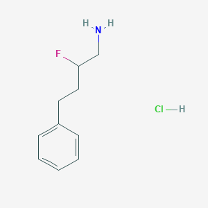 molecular formula C10H15ClFN B1485075 2-Fluoro-4-phenylbutan-1-amine hydrochloride CAS No. 2098111-93-2