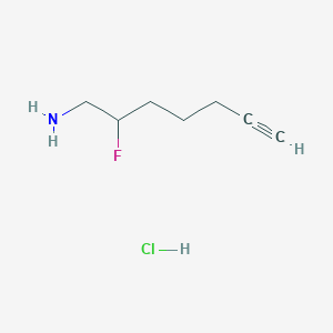 2-Fluorohept-6-yn-1-amine hydrochloride