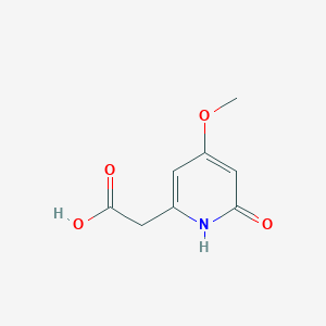 (6-Hydroxy-4-methoxypyridin-2-YL)acetic acid