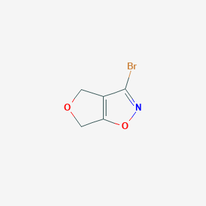 molecular formula C5H4BrNO2 B14850773 3-Bromo-4,6-dihydrofuro[3,4-D]isoxazole 