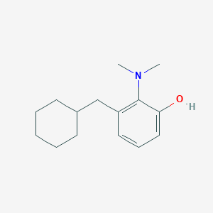 3-(Cyclohexylmethyl)-2-(dimethylamino)phenol