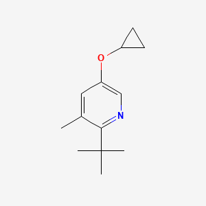 2-Tert-butyl-5-cyclopropoxy-3-methylpyridine