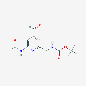 Tert-butyl [6-(acetylamino)-4-formylpyridin-2-YL]methylcarbamate