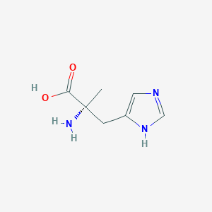 molecular formula C7H11N3O2 B14850805 (2R)-2-Amino-3-(1H-imidazol-4-YL)-2-methylpropanoic acid 