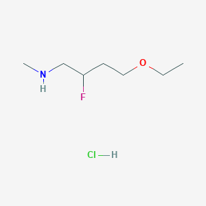 (4-Ethoxy-2-fluorobutyl)(methyl)amine hydrochloride