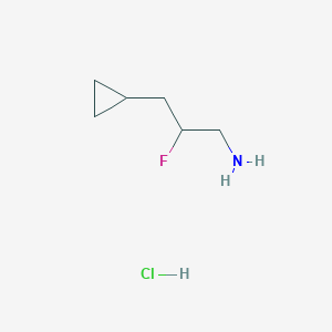 molecular formula C6H13ClFN B1485085 3-Cyclopropyl-2-fluoropropan-1-amine hydrochloride CAS No. 2098056-80-3