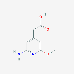 molecular formula C8H10N2O3 B14850857 (2-Amino-6-methoxypyridin-4-YL)acetic acid 