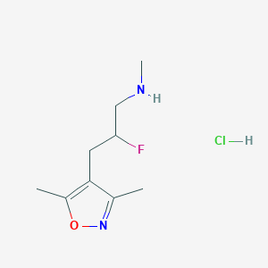 [3-(3,5-Dimethyl-1,2-oxazol-4-yl)-2-fluoropropyl](methyl)amine hydrochloride