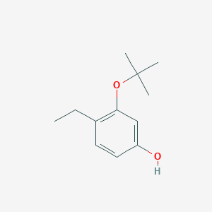 molecular formula C12H18O2 B14850874 3-(Tert-butoxy)-4-ethylphenol 