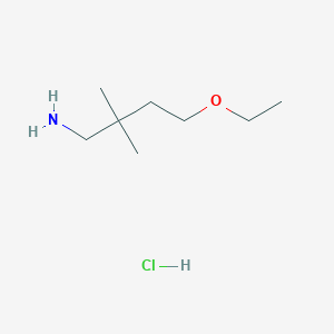 4-Ethoxy-2,2-dimethylbutan-1-amine hydrochloride
