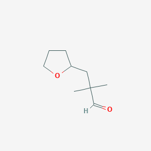 2,2-Dimethyl-3-(oxolan-2-yl)propanal