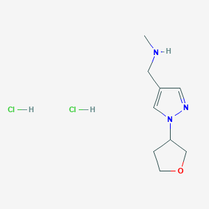 methyl({[1-(oxolan-3-yl)-1H-pyrazol-4-yl]methyl})amine dihydrochloride