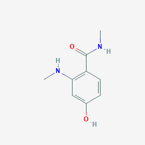 molecular formula C9H12N2O2 B14850951 4-Hydroxy-N-methyl-2-(methylamino)benzamide 