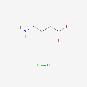 molecular formula C4H9ClF3N B1485096 2,4,4-Trifluorobutan-1-amine hydrochloride CAS No. 2098112-47-9